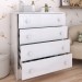 Cômoda Infantil Divertidamente 4 Gavetas Branco - Panorama Móveis