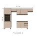 Cozinha Completa Connect 12 Portas 2 Gavetas 100% Mdf Ce796 Duna/Cristal - Henn