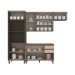 Cozinha Completa 10 Portas 2 Gavetas com Vidro 100% Mdf Duna/Cristal - Henn