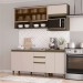 Cozinha Compacta Connect 7 Portas 2 Gavetas 100% Mdf Ce804 Duna/Cristal - Henn