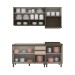 Cozinha Compacta Connect 7 Portas 2 Gavetas 100% Mdf Ce804 Duna/Cristal - Henn