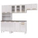 Armário de Cozinha Compacta de Aço Completa Diamante 12 Portas 1 Gaveta Branco 818489 - Pnr Móveis