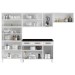 Armário de Cozinha Compacta de Aço Completa Mirage New 14 Portas 3 Gavetas Branco - Pnr Móveis