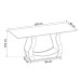 Mesa de Jantar 4 Lugares Benet Mel/Off White/Veludo Pastel - Viero Móveis