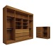 Guarda-Roupa Casal Honey 4 Portas 6 Gavetas e Cômoda 1 Porta 4 Gavetas Espelho Freijó - Panorama Móveis