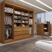 Guarda-Roupa Casal Honey 4 Portas 6 Gavetas e Cômoda 1 Porta 4 Gavetas Espelho Freijó - Panorama Móveis