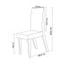 Mesa de Jantar 6 Lugares Constantine com Vidro Mel/Off White/Veludo Pastel - Viero Móveis