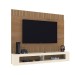 Painel para TV Até 65 Polegadas San Diego Ripado Canelato/Natural/Off White - Atualle Móveis