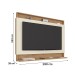 Painel para TV Até 60 Polegadas Madri New 1 Prateleira Flex Canelato Rustico/Natura/Off White - Atualle Móveis