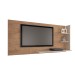 Painel para TV Até 60 Polegadas Rio de Janeiro New 3 Prateleiras Canelato Rustico/Natura/Off White - Atualle Móveis