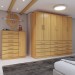 Guarda-Roupa Casal Catedral 6 Portas 12 Gavetas e Cômoda 1 Porta 7 Gavetas Cinamomo - Panorama Móveis
