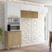 Cozinha Compacta Urbane 9 Portas Ripado 3d Freijó/Supremo - Kits Paraná