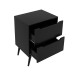 Armário de Banheiro 2 Gavetas Bn3639 Preto - Tecno Mobili