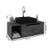 Armário de Banheiro 1 Porta Bn3644 Mármore Lunar - Tecno Mobili