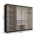 Guarda-Roupa Casal Odisseia 6 Portas 2 Gavetas Preto - Panorama Móveis