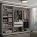 Guarda-Roupa Casal Odisseia 6 Portas 2 Gavetas com Espelho Branco - Panorama Móveis