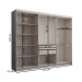 Guarda-Roupa Casal Odisseia 6 Portas 2 Gavetas com Espelho Branco - Panorama Móveis