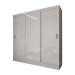 Guarda-Roupa Solteiro Triunfo 3 Portas 2 Gavetas Branco - Panorama Móveis
