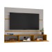 Painel para TV Até 60 Polegadas 2 Portas âmbar Ripado Off-White/Naturalle - Móveis Bechara