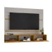 Painel para TV Até 60 Polegadas 2 Portas âmbar Ripado Off-White/Naturalle - Móveis Bechara