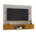 Painel para TV Até 60 Polegadas 2 Portas âmbar Ripado Off-White/Naturalle - Móveis Bechara