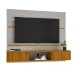 Painel para TV Até 60 Polegadas 2 Portas âmbar Ripado Off-White/Naturalle - Móveis Bechara