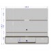 Painel para TV Até 60 Polegadas 2 Portas âmbar Ripado Off-White/Naturalle - Móveis Bechara
