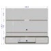 Painel para TV Até 60 Polegadas 2 Portas âmbar Ripado Off-White/Naturalle - Móveis Bechara