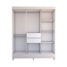 Guarda-Roupa Solteiro Leal 8 Portas 2 Gavetas Branco - Panorama Móveis