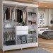 Guarda-Roupa Solteiro Leal 8 Portas 2 Gavetas Branco - Panorama Móveis