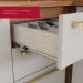 Bancada de Cozinha Kit Ilha Gourmet Requinte 3 Portas Ripado Nature/Areia - Henn