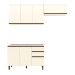 Cozinha Compacta Connect 7 Portas 2 Gavetas 100% Mdf Off White - Henn