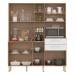 Cozinha Compacta Encanto 7 Portas 2 Gavetas Amêndola/Branco - Demóbile