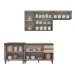 Cozinha Compacta Connect 9 Portas 2 Gavetas com Vidro 100% Mdf Duna/Cristal - Henn