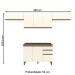 Cozinha Compacta Connect 8 Portas 2 Gavetas 100% Mdf Off White - Henn