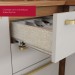 Cozinha Compacta Requinte 10 Portas 2 Gavetas com Vidro Nature/Areia - Henn