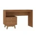 Mesa Escrivaninha Doha 2 Gavetas 120 Cm Nogal - Hecol Móveis