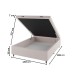 Base de Cama Box Casal Sonata com Baú Turkey/Creme - Vian