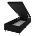 Base de Cama Box Solteiro Vision com Baú Rústico/Preto - Vian