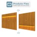 Painel para TV Até 85 Polegadas Nobre 1 Prateleira Ripado 100% Mdf Naturale - Gelius