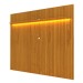Painel para TV Até 85 Polegadas Nobre 1 Prateleira Ripado 100% Mdf Naturale - Gelius