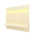 Painel para TV Até 85 Polegadas Nobre 3 Gavetas Ripado 100% Mdf Off White - Gelius
