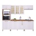 Cozinha Completa Firenze 14 Portas 2 Gavetas com Vidro 6171.135 Branco - Indekes
