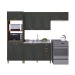 Cozinha Completa Firenze 12 Portas 2 Gavetas 6171.131 Chumbo - Indekes