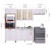 Cozinha Completa Firenze 12 Portas 2 Gavetas com Vidro 6171.132 Branco - Indekes