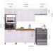 Cozinha Completa Firenze 12 Portas 2 Gavetas 6171.130 Branco - Indekes