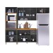Cozinha Completa Firenze 12 Portas 2 Gavetas 6171.130 Chumbo - Indekes