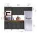 Cozinha Completa Firenze 12 Portas 2 Gavetas 6171.130 Chumbo - Indekes