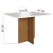 Mesa de Jantar 2 Lugares Florida 10083.6 Tecido Cacau - Indekes