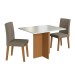 Mesa de Jantar 2 Lugares Florida 10083.6 Tecido Cacau - Indekes